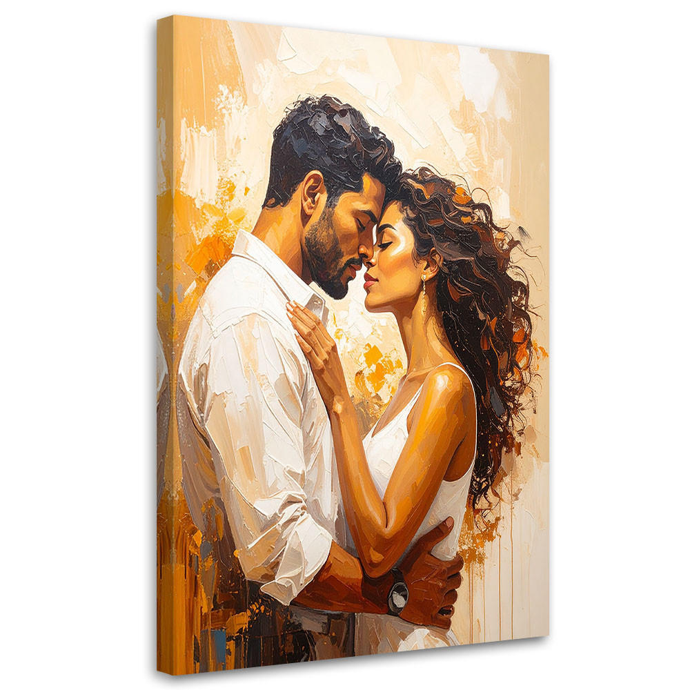 LEINWANDBILD Liebe 60x90cm - Beige, Textil (60/90cm) - Feeby