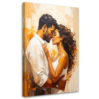 LEINWANDBILD Liebe 60x90cm - Beige, Textil (60/90cm) - Feeby