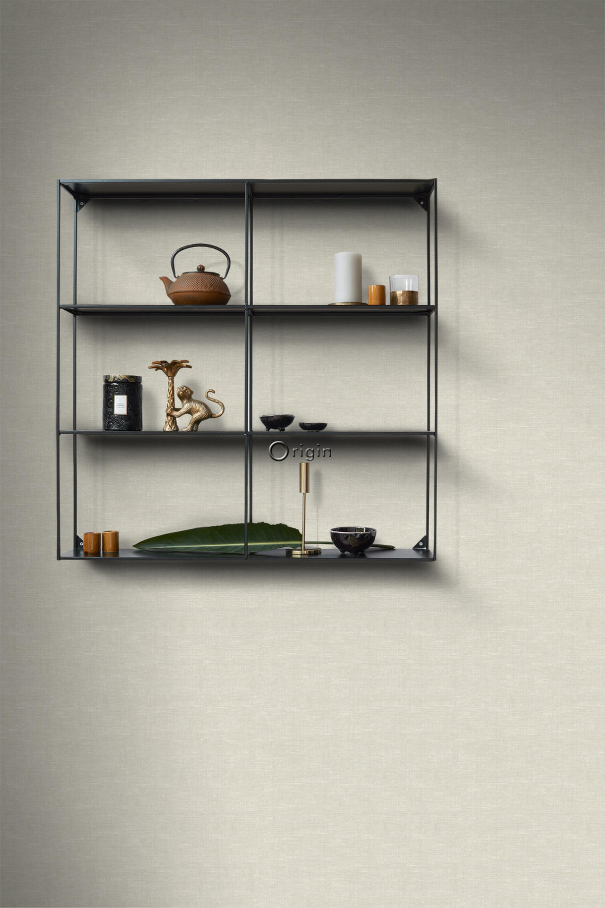 TAPETE Gewebeoptik 53 cm x 10.05 m - Beige, Papier (53/1000cm) - Origin Wallcoverings