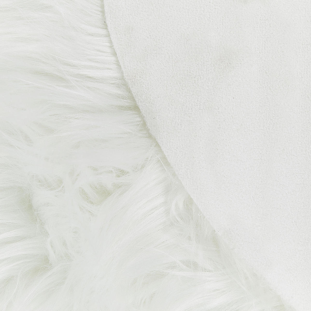 KUNSTSCHAFFELL-TEPPICH Mamungari 180/60 cm - Weiß, Kunststoff (60/180cm) - Beliani