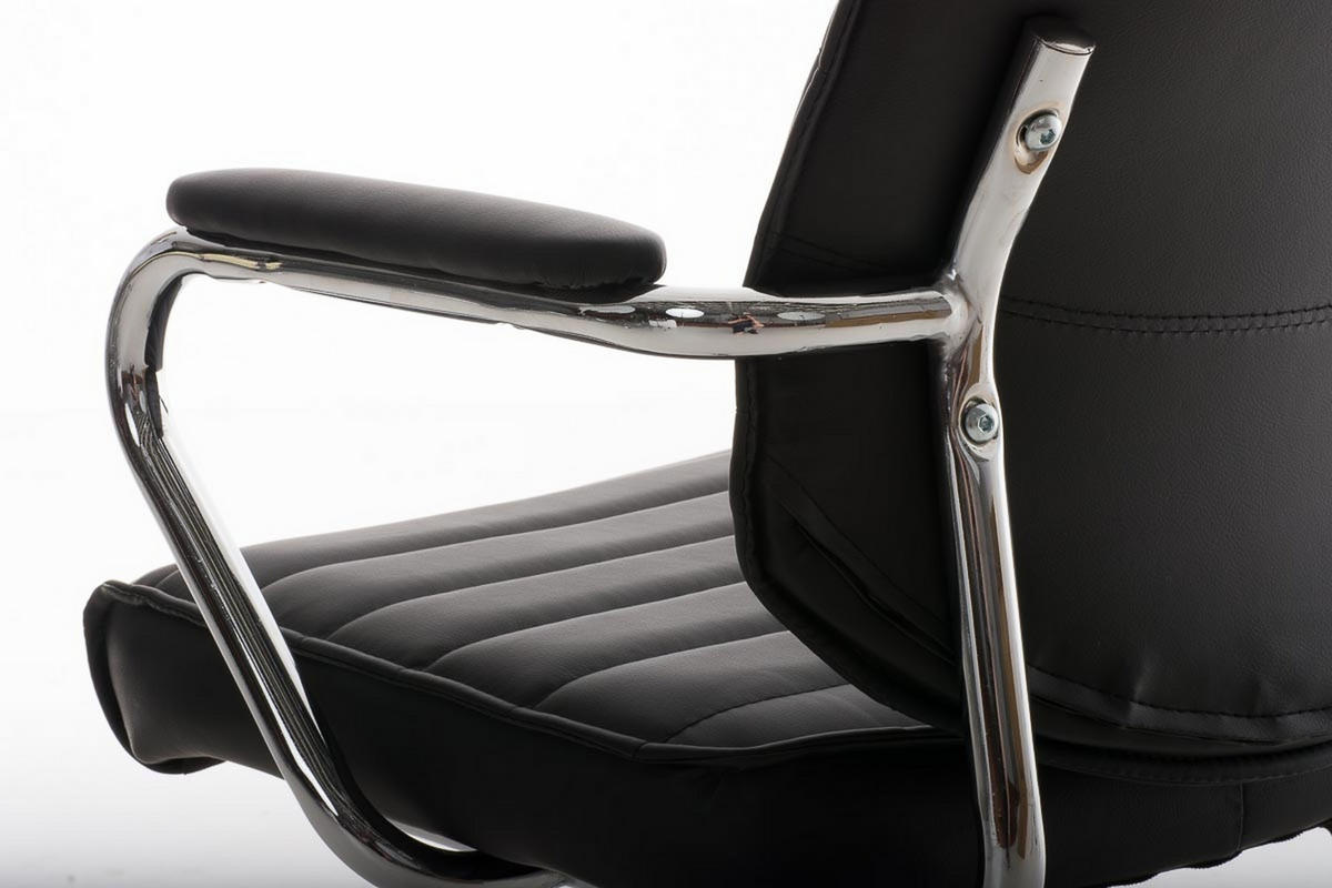 BÜROSTUHL Rako, Schwarz - Schwarz, Textil/Metall (60/128/67cm) - TPFLiving