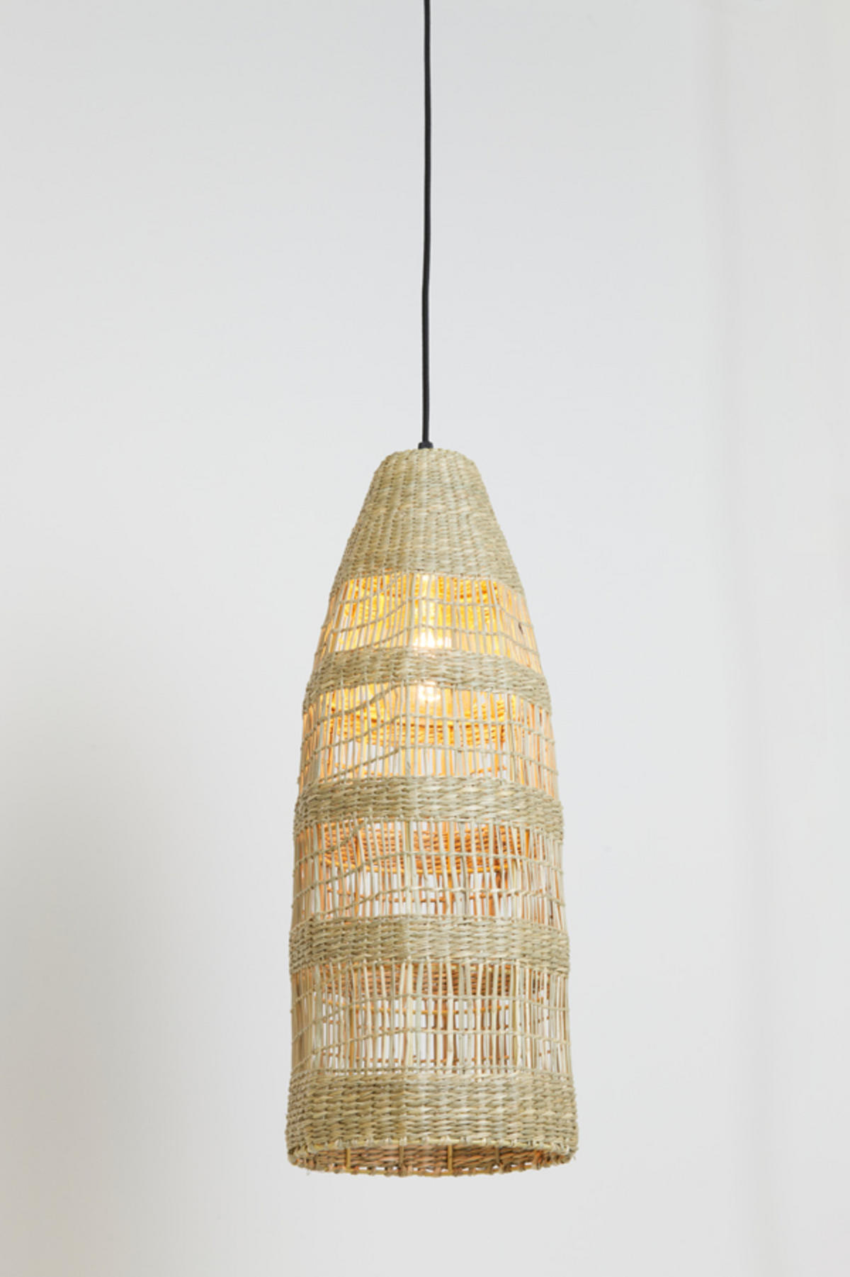 HÄNGELAMPE Latika Braun Ø20/42 cm - Braun, Holz (20/20/42cm) - Light & Living