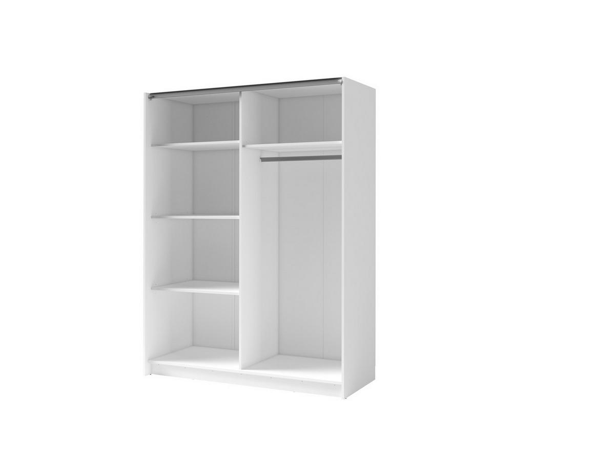 KLEIDERSCHRANK Weiß 151/199/62 - Weiß, Holzwerkstoff (151/199/62cm) - RAUMHIRSCH FURNITURE