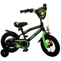 KINDERFAHRRAD Super GT - Jungen - 12 Zoll - Rücktritt + Handbremse - Grün - Schwarz/Grün, Metall (42cm) - TPFSports