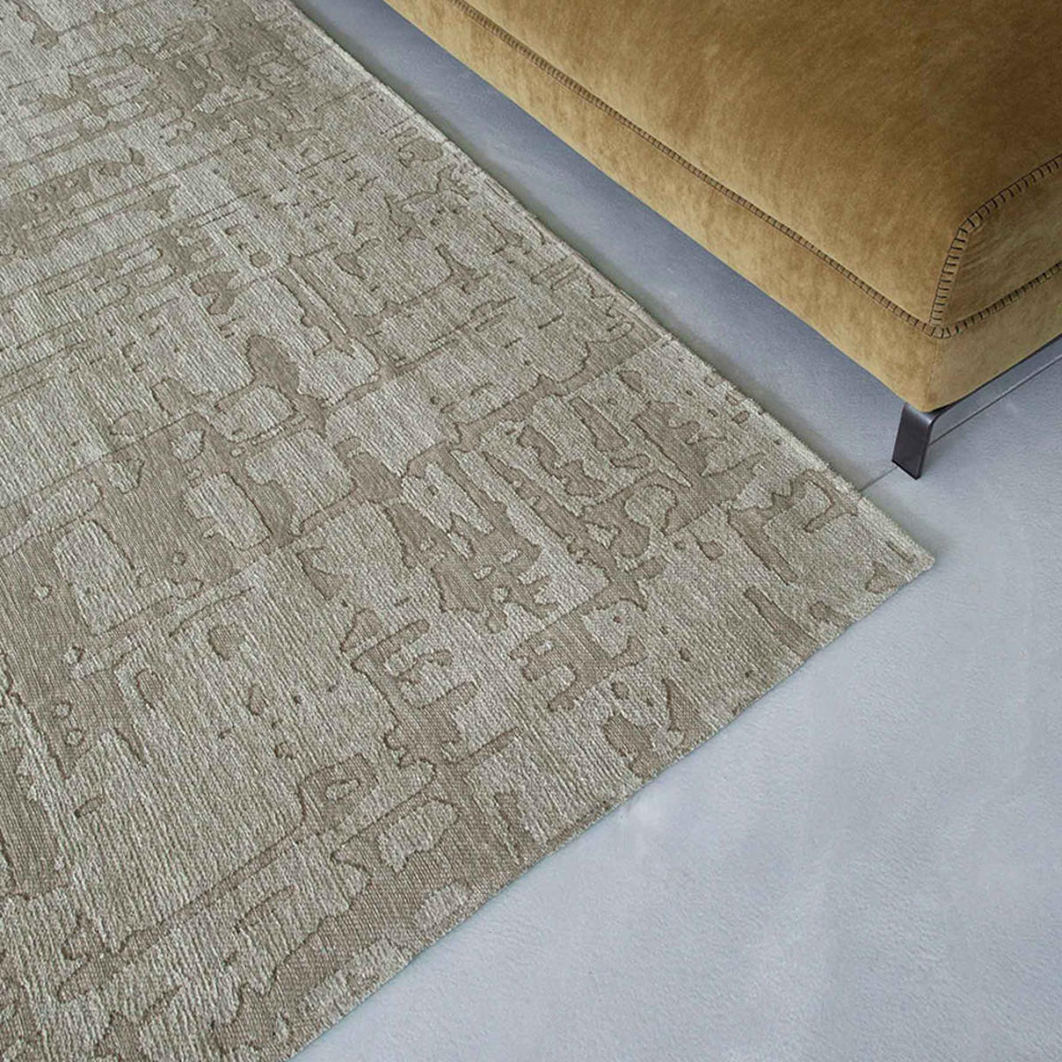 TEPPICH Dry Beige Structures Baobab 80/250 cm - Beige, Textil (80/250cm) - Louis De Poortere