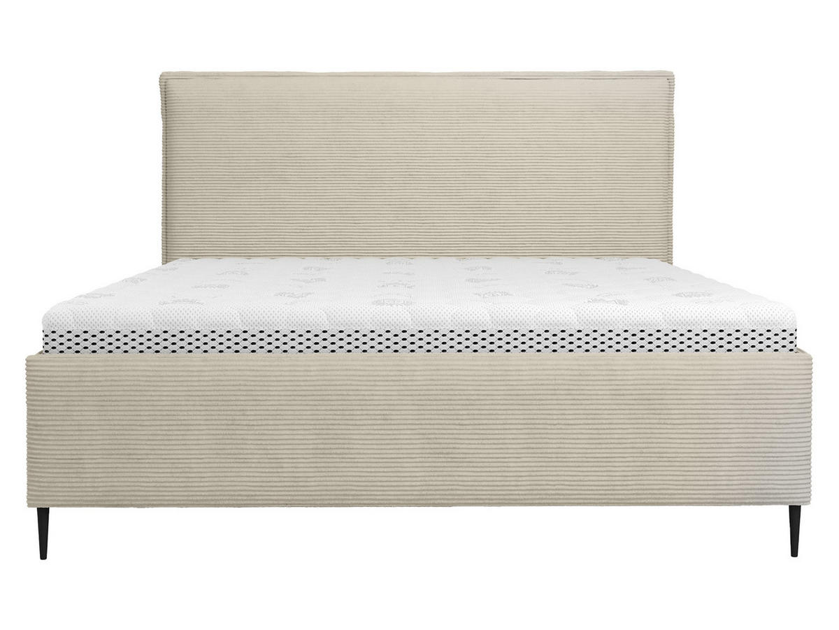 POLSTERBETT Puretta - Schwarz/Naturfarben, Holzwerkstoff/Textil (140/200cm) - MIRJAN24
