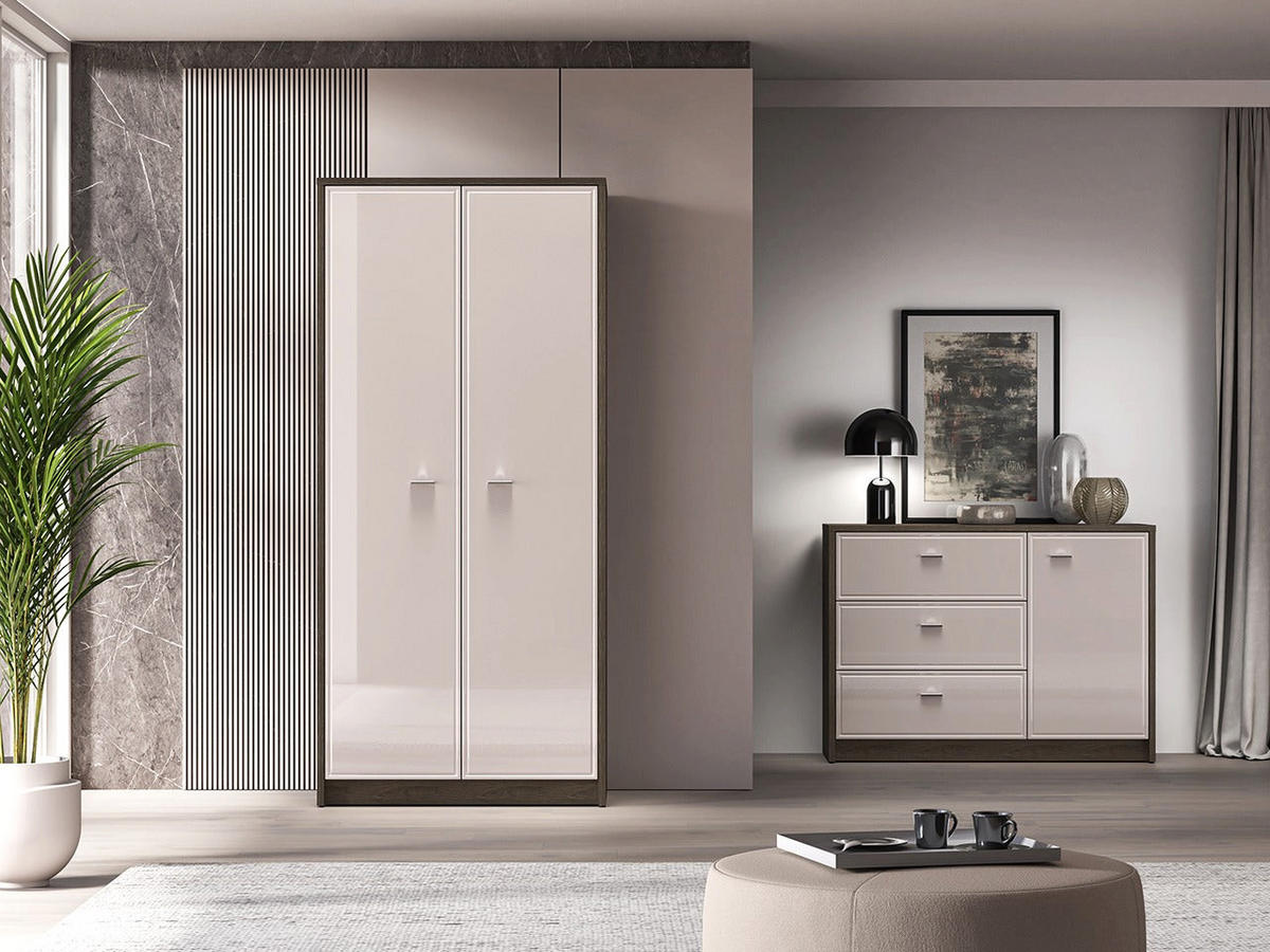 KLEIDERSCHRANK – 89 cm – Avante – Kaschmir - Kaschmir, Holzwerkstoff (89/195/52cm) - hi-markt
