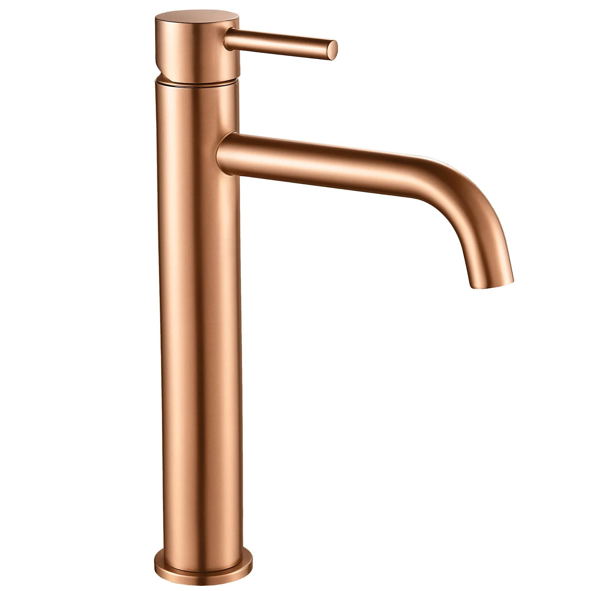 WASCHBECKENARMATUR Rea Lungo Brush Copper High - Kupferfarben, Metall (13/28/13cm) - REA