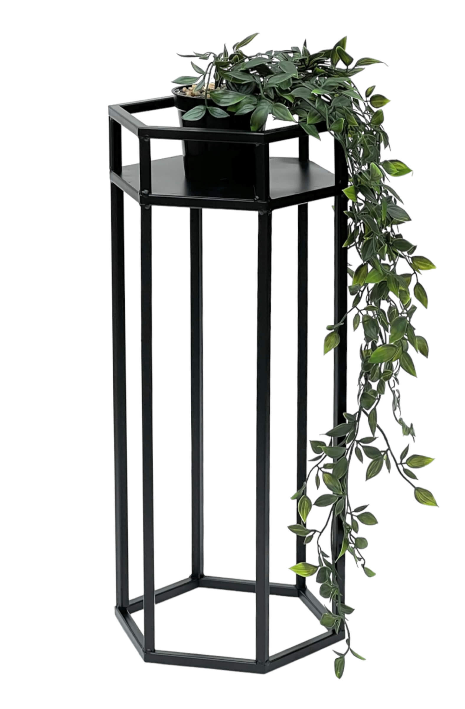 DanDiBo Blumenhocker Schwarz 23x50x20 cm