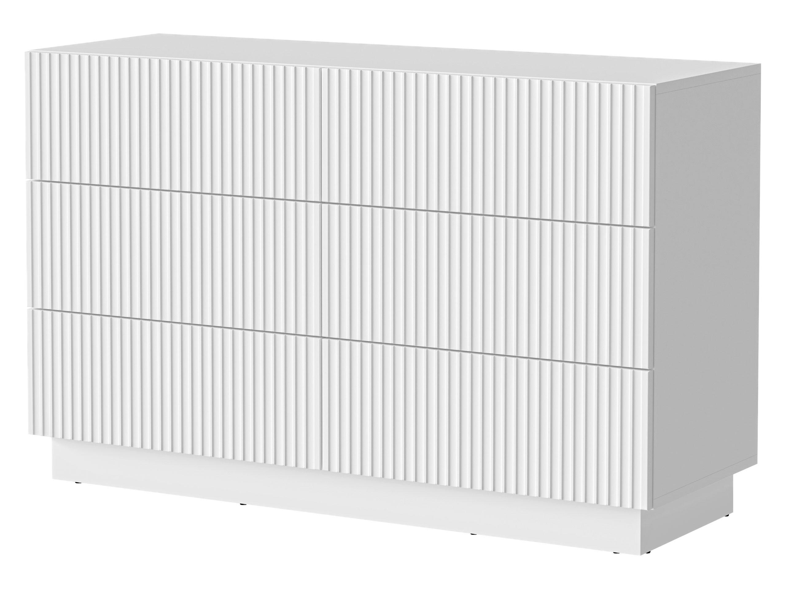 Mirjan24 Kommode Weiß 120x80x40 cm