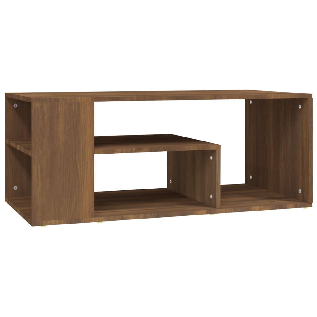 COUCHTISCH Braun Eichen-Optik 100x50x40 cm Holzwerkstoff - Braun, Holzwerkstoff (50/100/40cm) - furnicato
