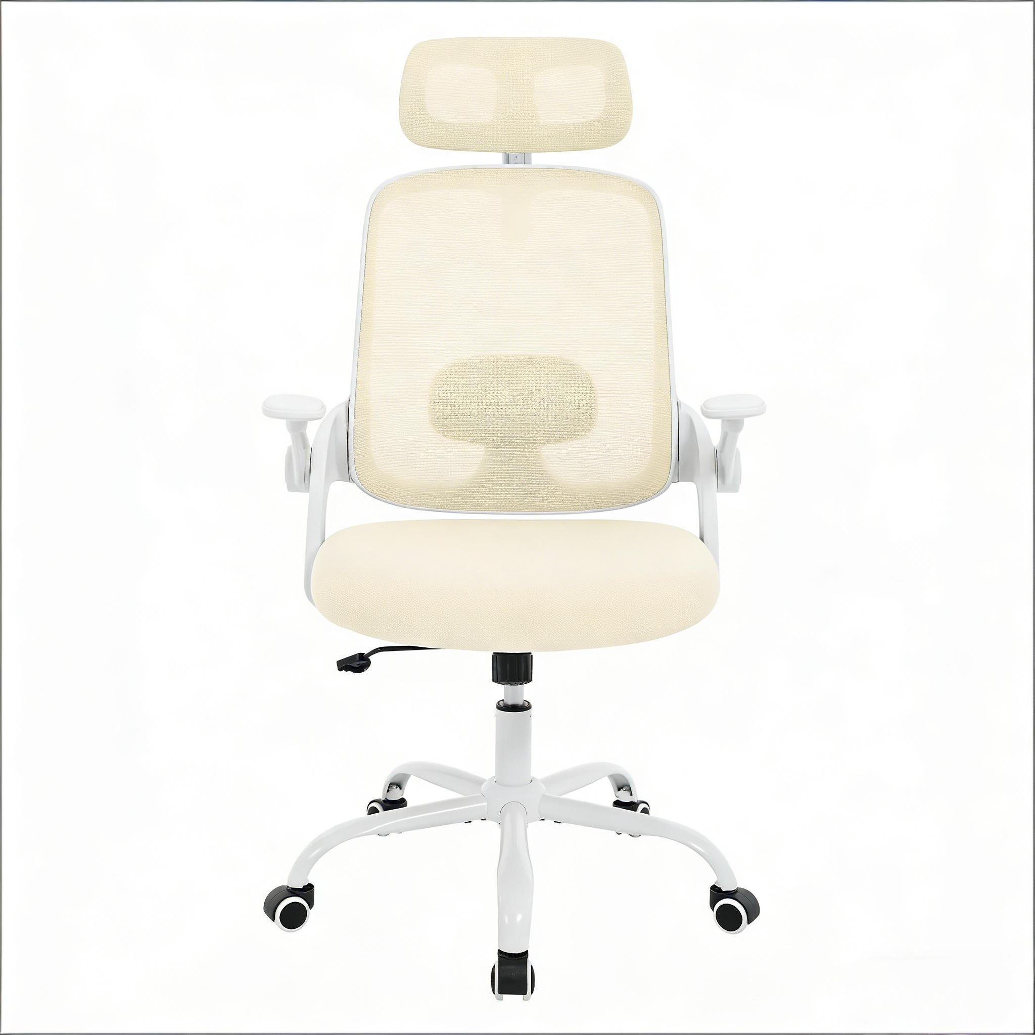 BÜROSTUHL Beige 63,5/47/117,5 cm - Beige, Metall (63.5/117.5/47cm) - PANGIVO