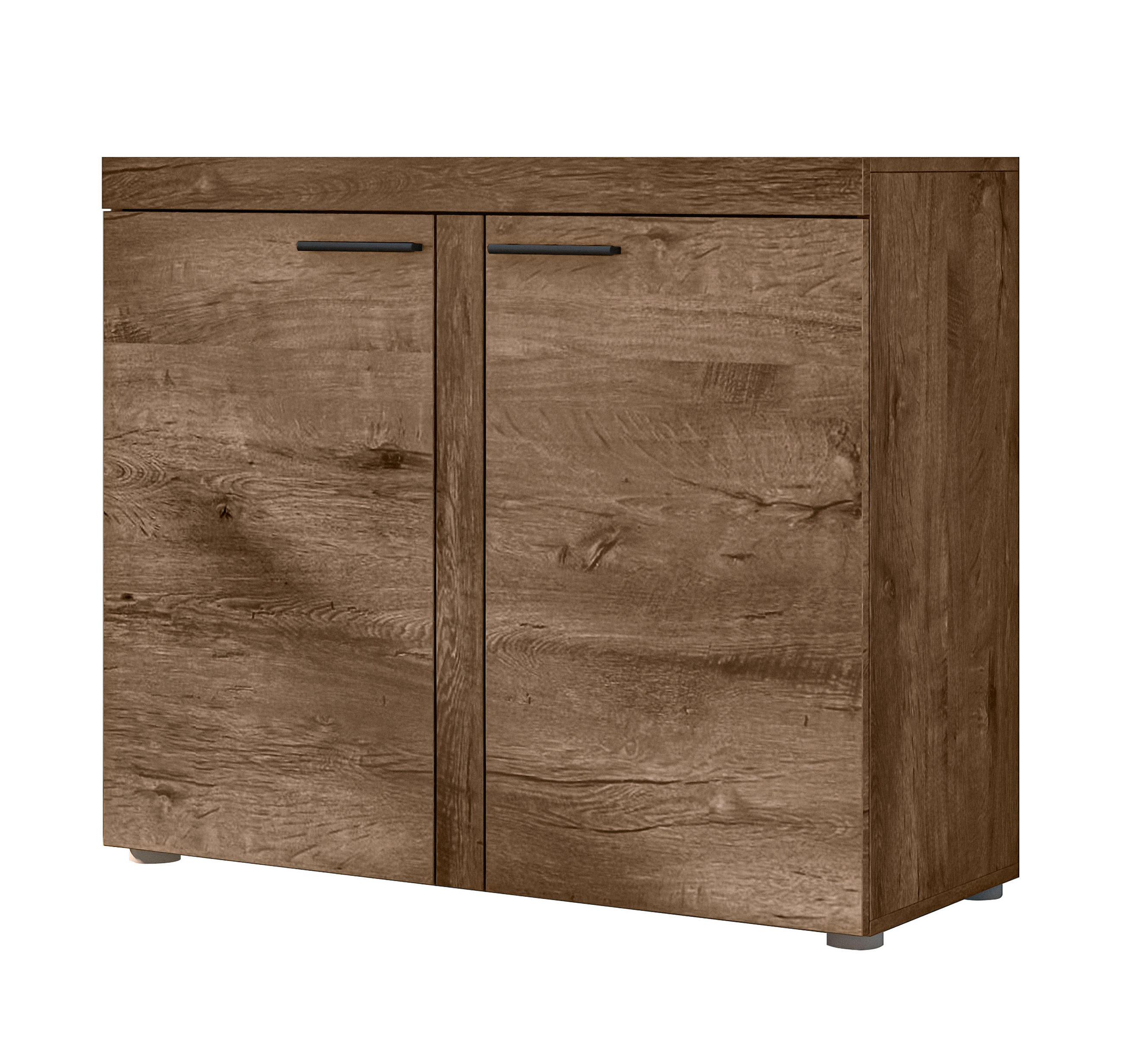 SIDEBOARD Spacoro 2D Lefkas 97,2/82/40,3 cm – Schmale Kommode Eleganz für Ihr Zuhause - Braun, Holzwerkstoff/Kunststoff (97/82/40cm) - AX Living