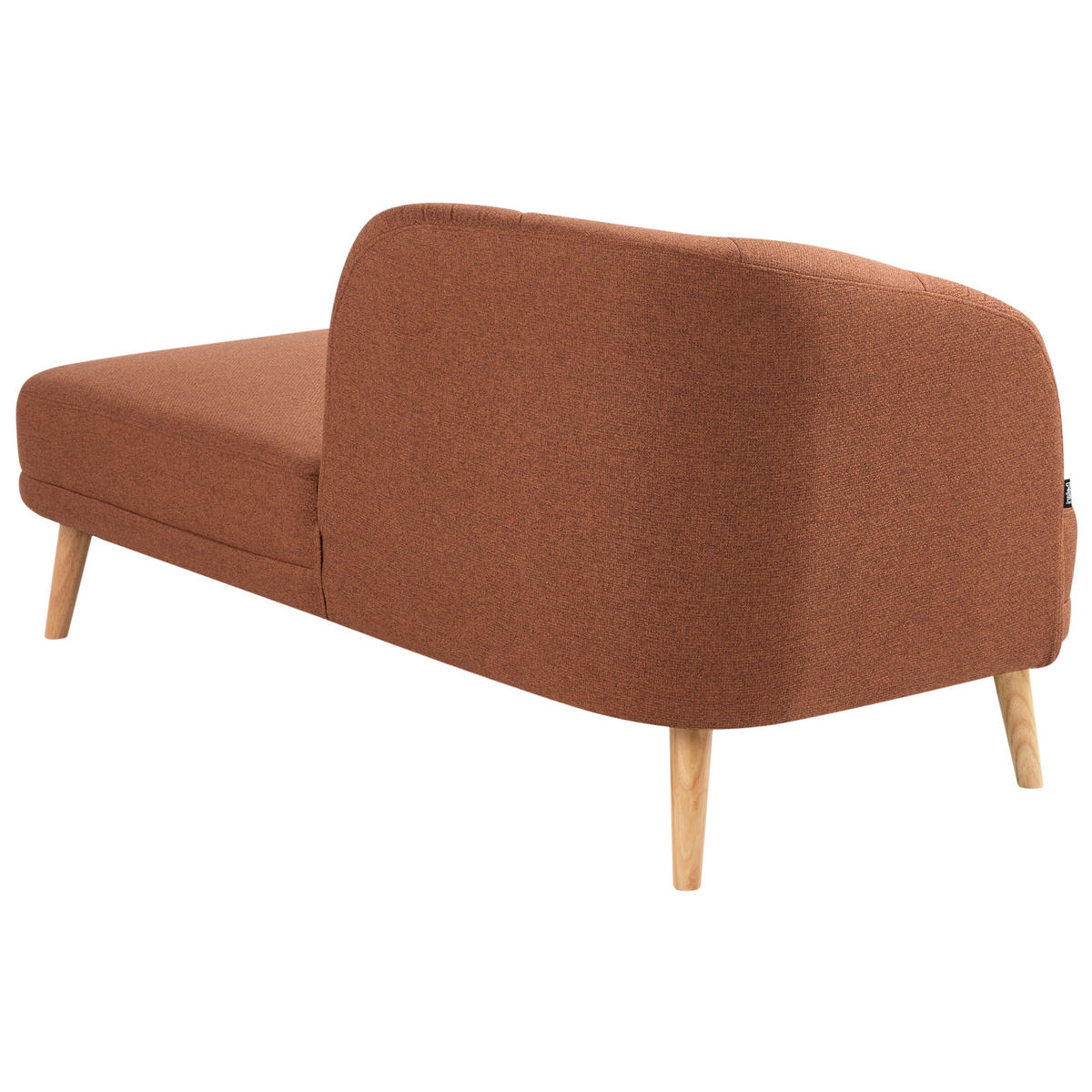 ČALOUNĚNÉ LEHÁTKO CHAISE LONGUE LEVOSTRANNÉ Látka Zlatohnědé Tanlay - zlatá/hnědá, textil (74/78/153cm) - Beliani