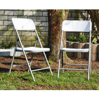 KLAPPSTÜHLE 2er Set bis 150kg 50x46x83,5 cm - Weiß, Kunststoff (50/83.5/46cm) - Amanka