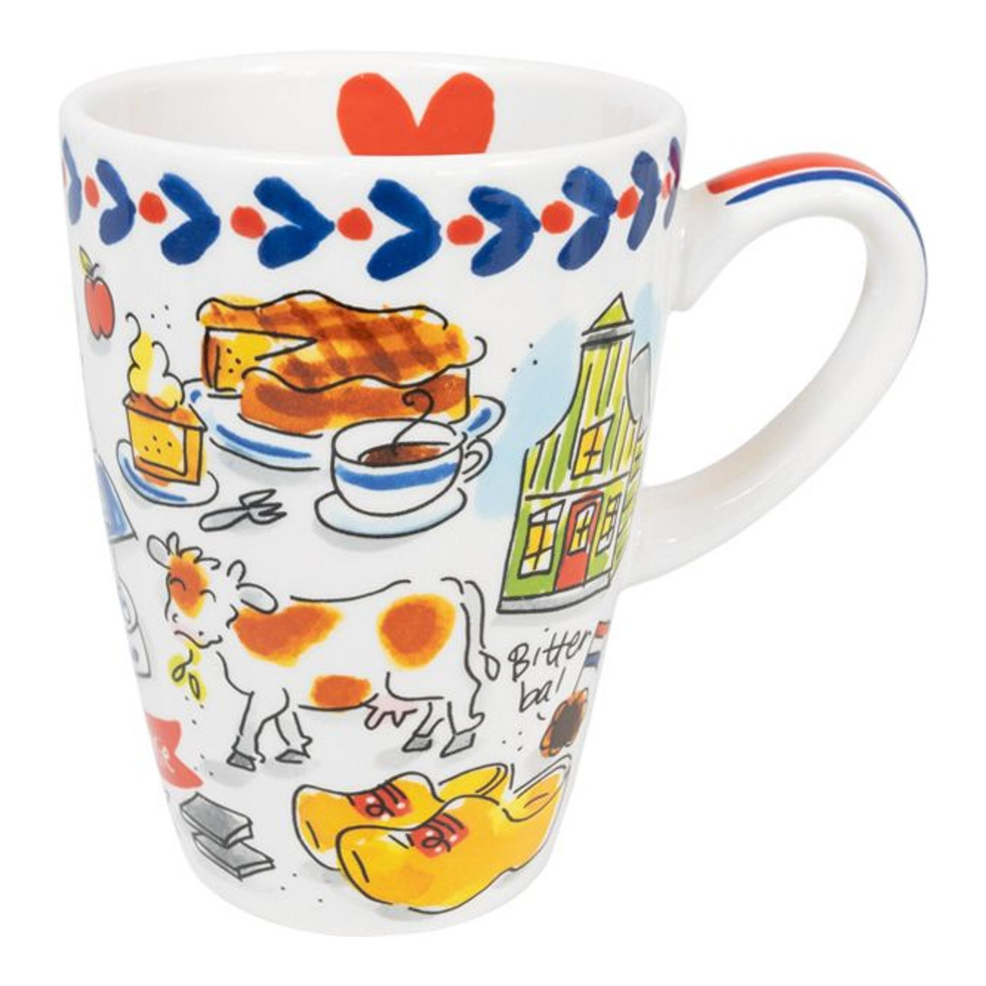 XL-BECHER Holland in Bunt - 500 ml - Multicolor, Keramik (0.5L) - Blond Amsterdam