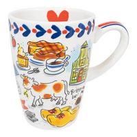 XL-BECHER Holland in Bunt - 500 ml - Multicolor, Keramik (0.5L) - Blond Amsterdam