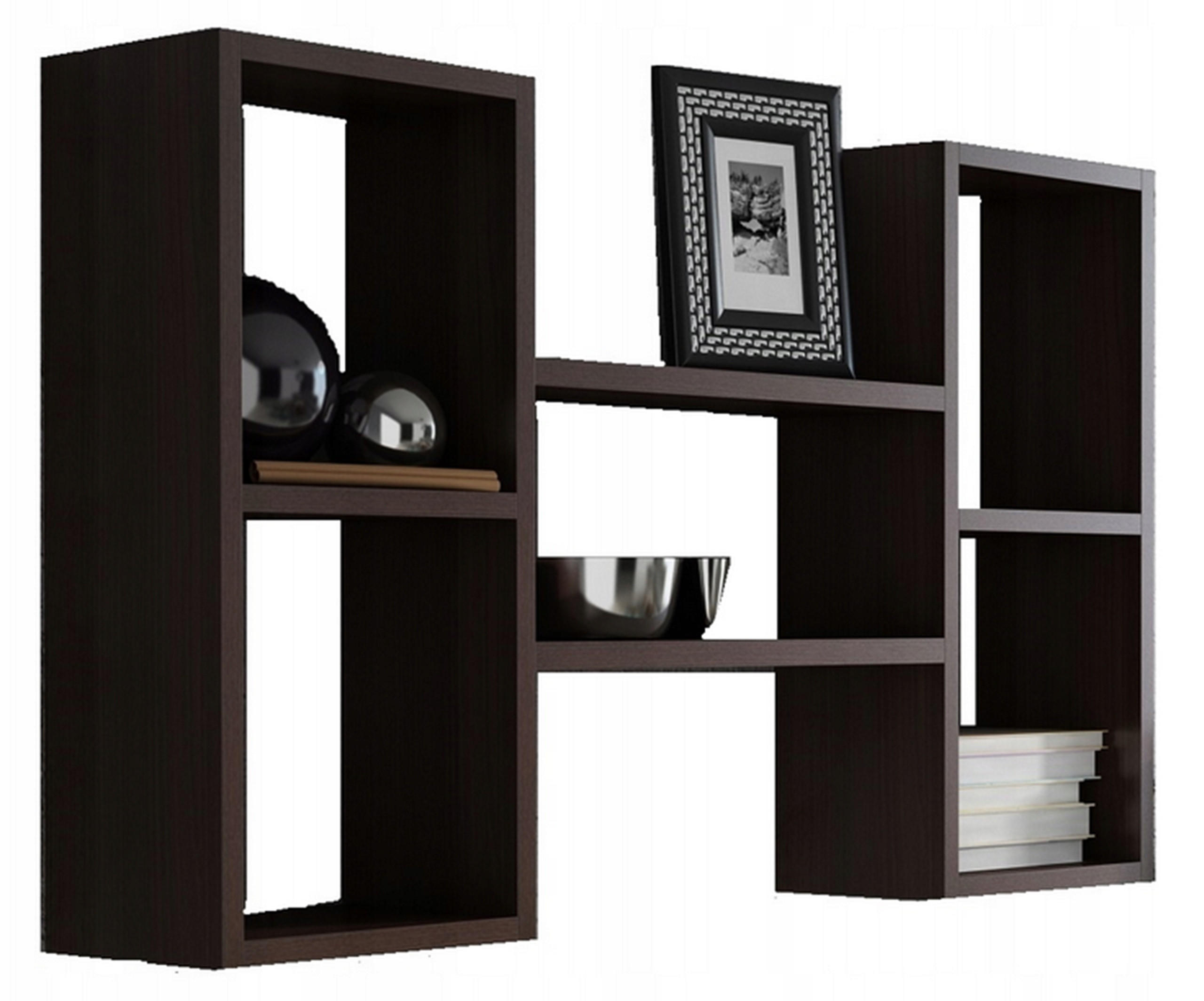 WANDREGAL Polon Wenge 92/21/65 cm - Wengefarben, Holzwerkstoff (92/65/21cm) - Matkam Möbel