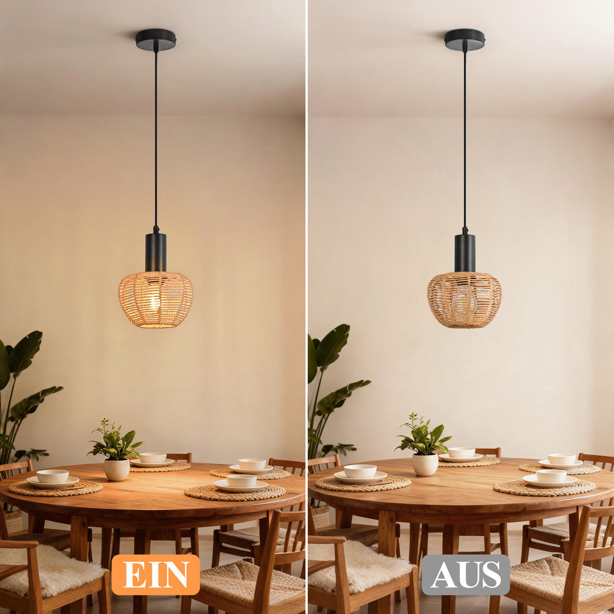 PENDELLEUCHTE Winston 18/10/120 cm - Braun, Metall (18/10/120cm) - ZMH