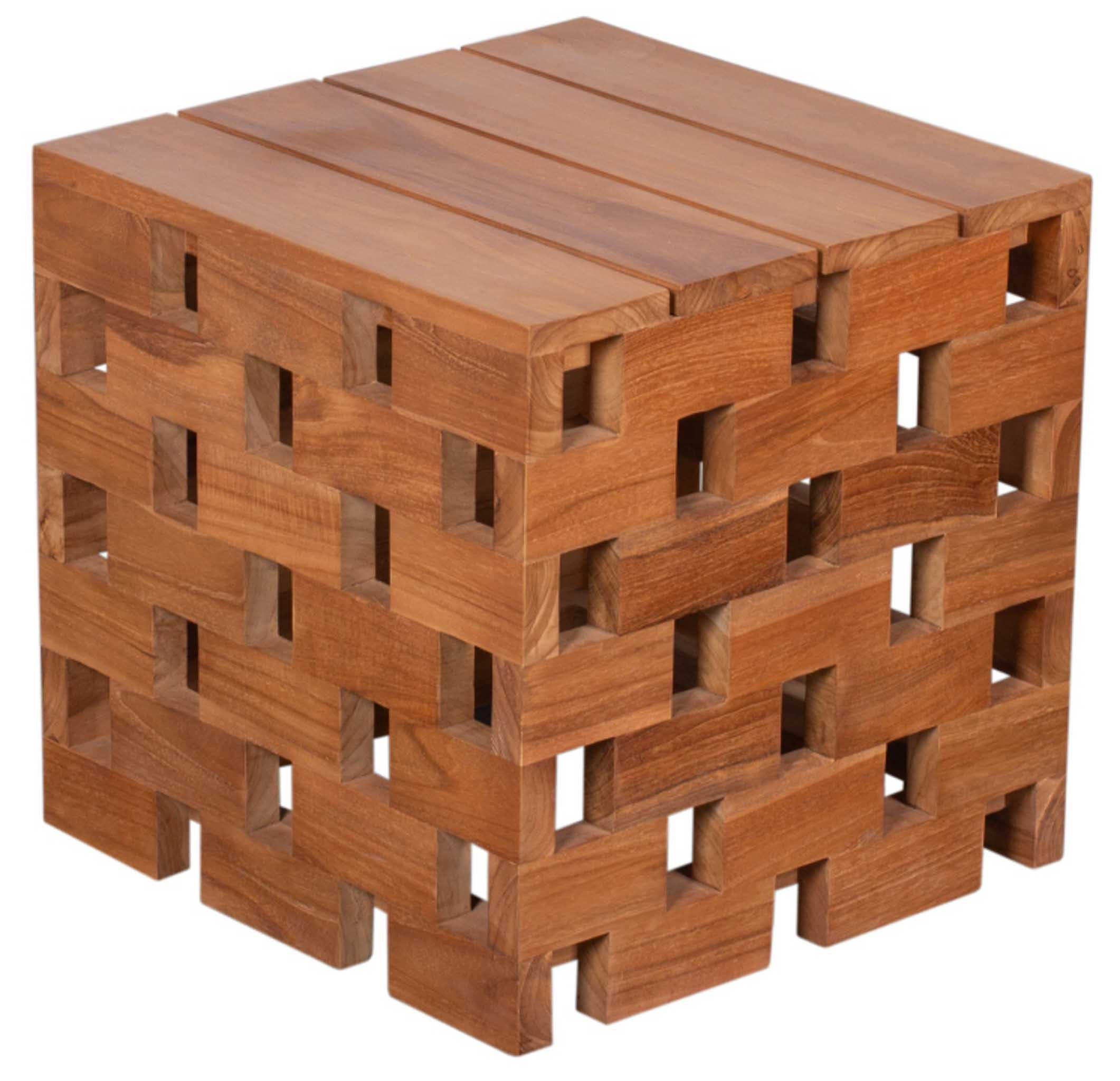 BEISTELLTISCH Dunham - Naturfarben, Holz (52/52/52cm) - Mr. Deko