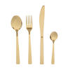 BESTECKSET Fabro Gold 24-tlg. - Goldfarben, Metall - Homla