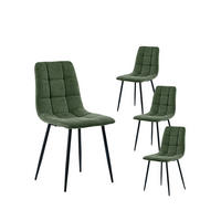 ESSZIMMERSTUHL Ailan Grün 43 cm x 88 cm 4er-Set - Grün, Textil (43/88/56cm) - Klast Home