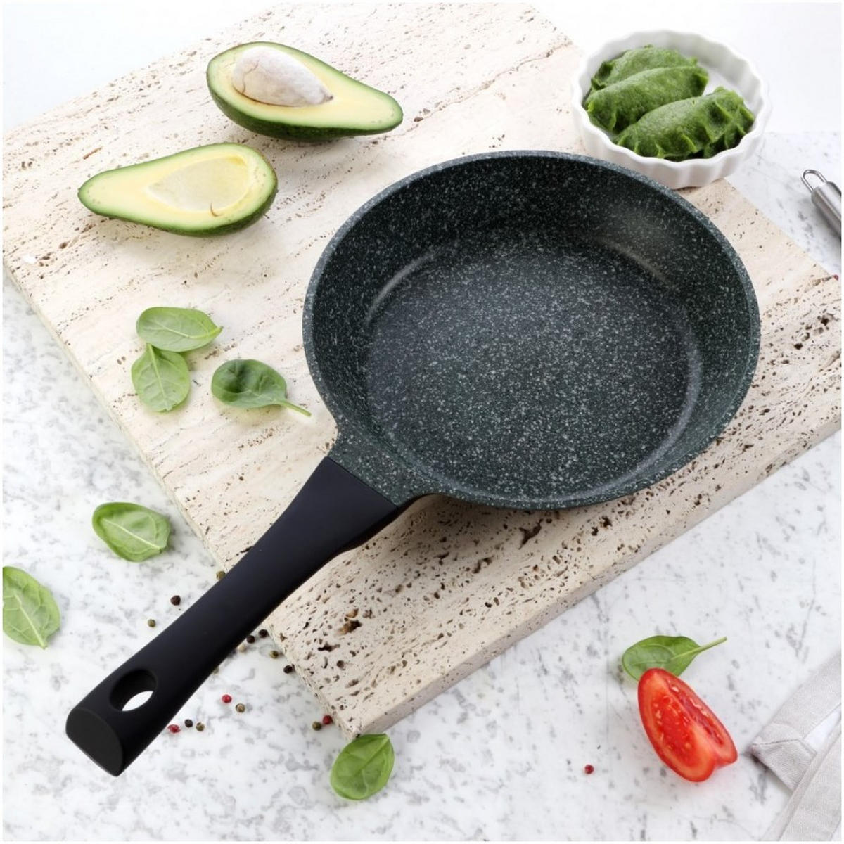 PFANNE Grau 46/24/5 cm TS1440 - Grau, Metall (24cm) - Tiross 