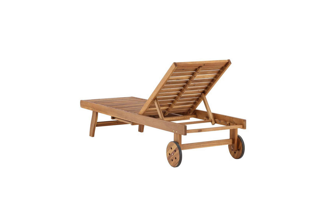 SONNENLIEGE natur - Naturfarben, Holzwerkstoff (200/35/63cm) - ebuy24