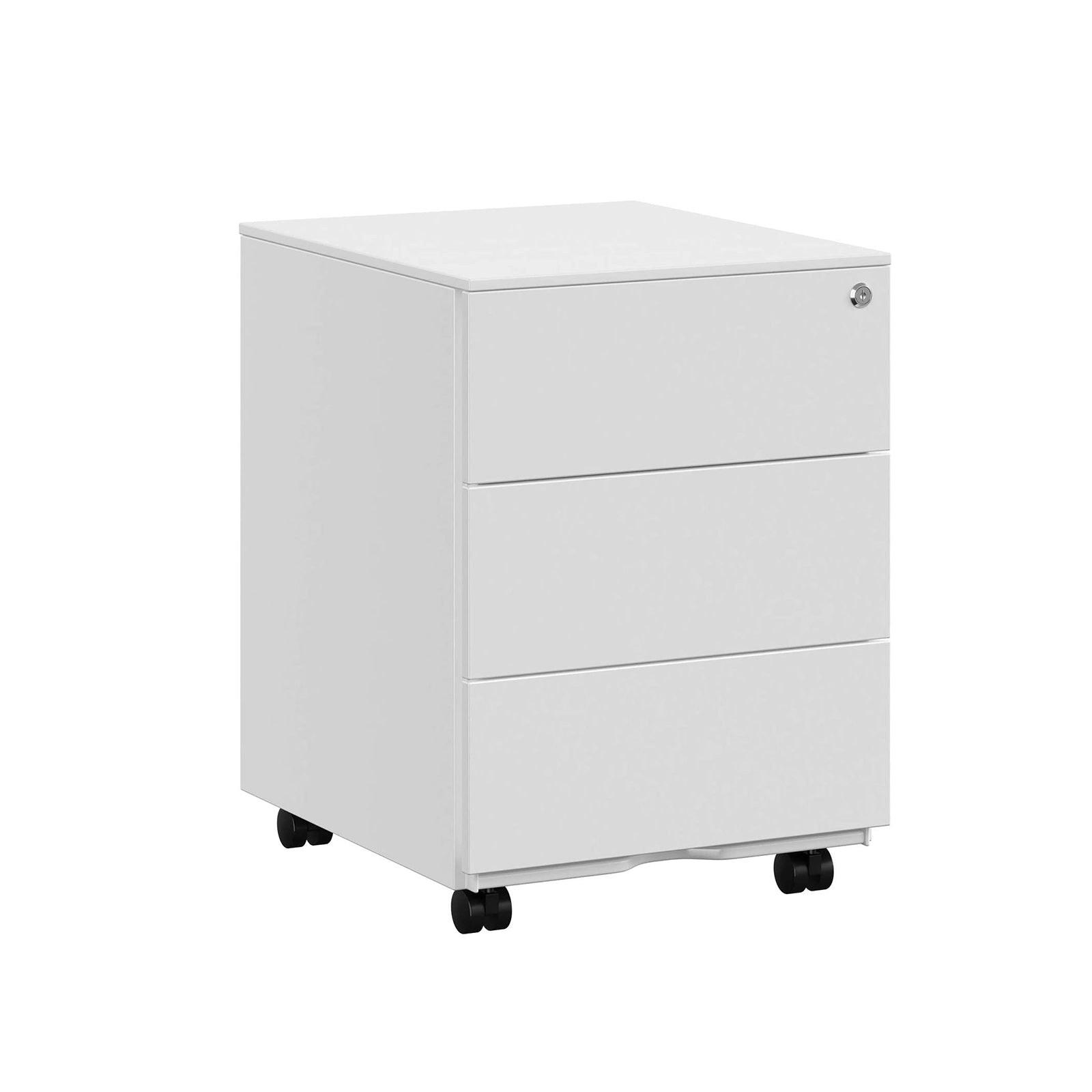 ROLLCONTAINER - Weiß, Metall (45/55/39cm) - Hansiro