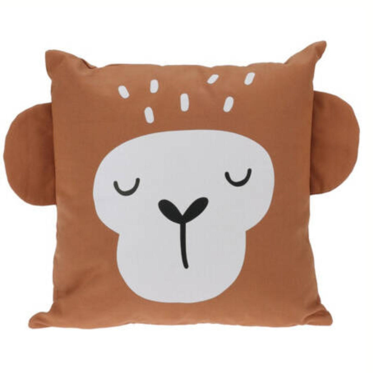 KUSCHELKISSEN Safari 40/40 cm - Braun, Naturmaterialien (40/40cm)