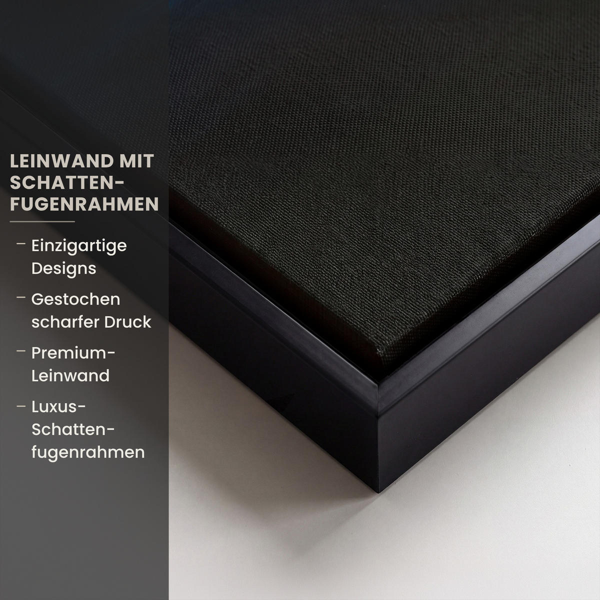LEINWAND Bilder mit Rahmen - Baum - Blau - Blätter - Pinselstriche - 50x70 - Blau, Textil (50/70cm) - MuchoWow