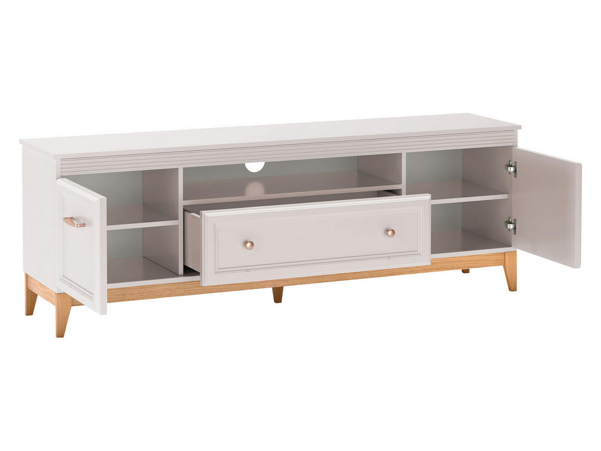 TV-LOWBOARD Windsor W-09 - Kaschmir/Eichefarben, Holz/Holzwerkstoff (179/62/41cm) - MIRJAN24