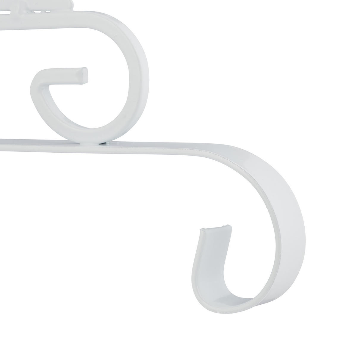 2XKUKICA za saksije - bijela, metal (25.5/30/2cm) - Relaxdays