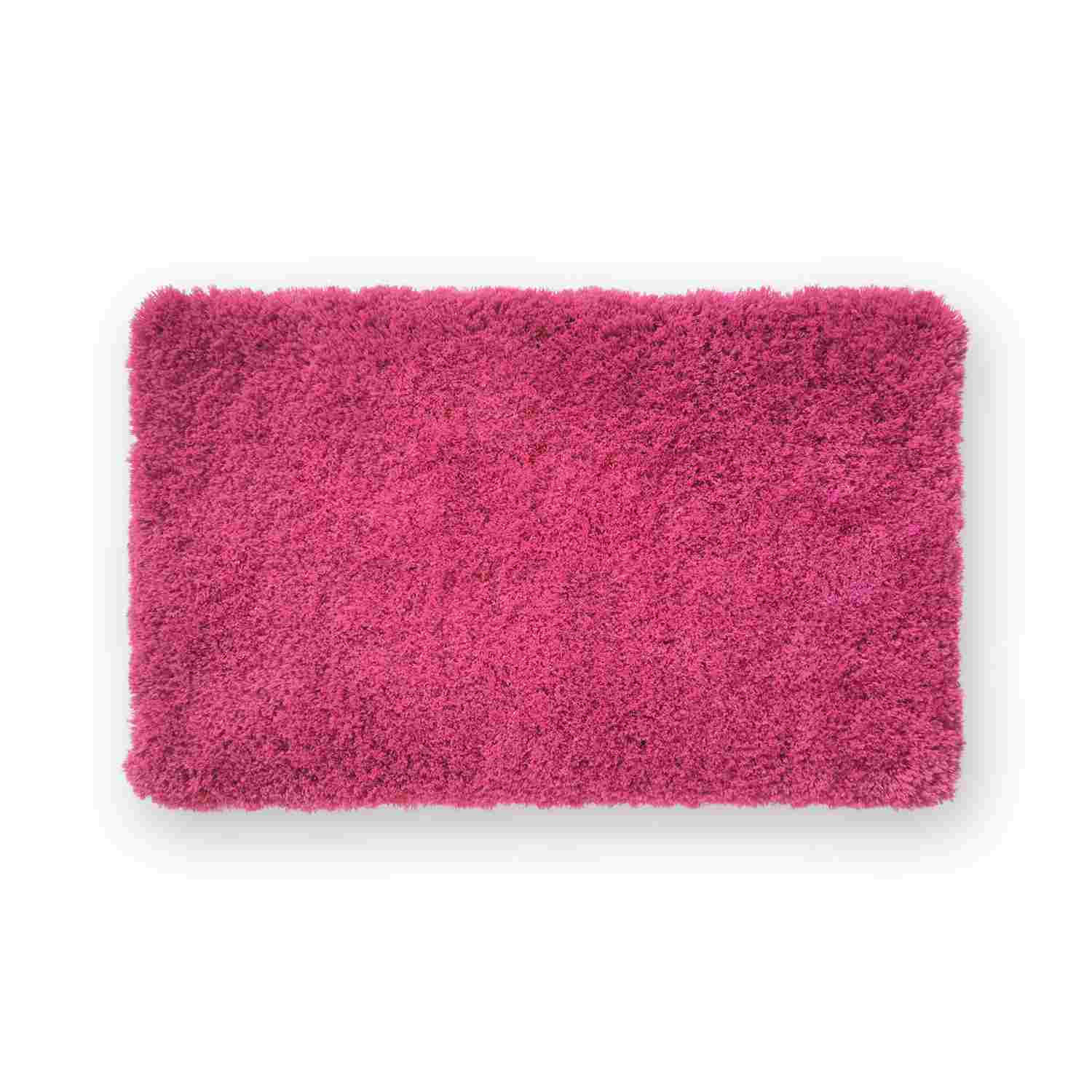 HOCHFLOR BADEMATTEN MALMÖ - Pink, Textil (50/100cm) - WohnDirect