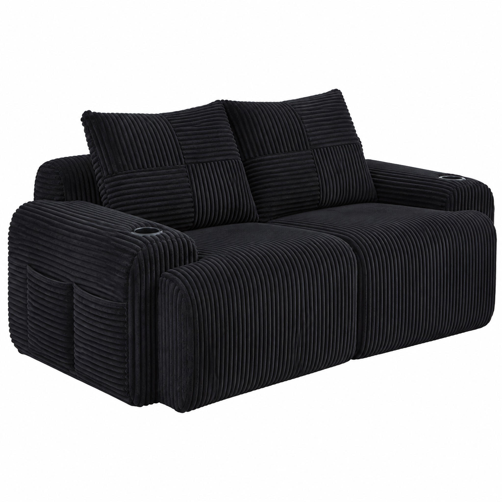 Meubliv Sofa Schwarz 99x80x200 cm
