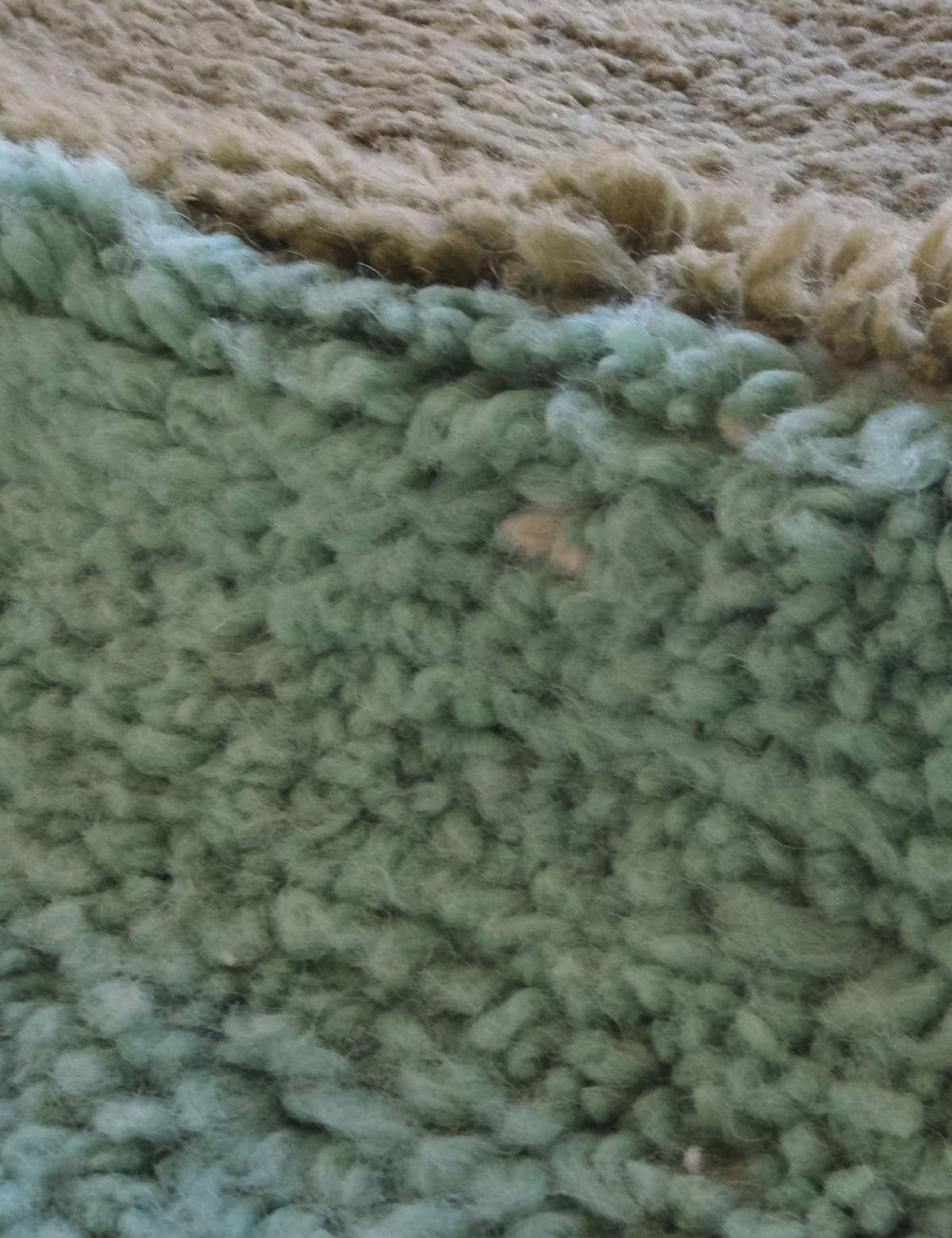 BERBERTEPPICH Design handgeknüpft 223x 265 cm - Grün, Naturmaterialien (223/265cm) - AFK Living