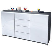 SIDEBOARD Faro Weiß Hochglanz - Weiß Hochglanz, Holzwerkstoff (138.5/75.5/35cm) - Vladon