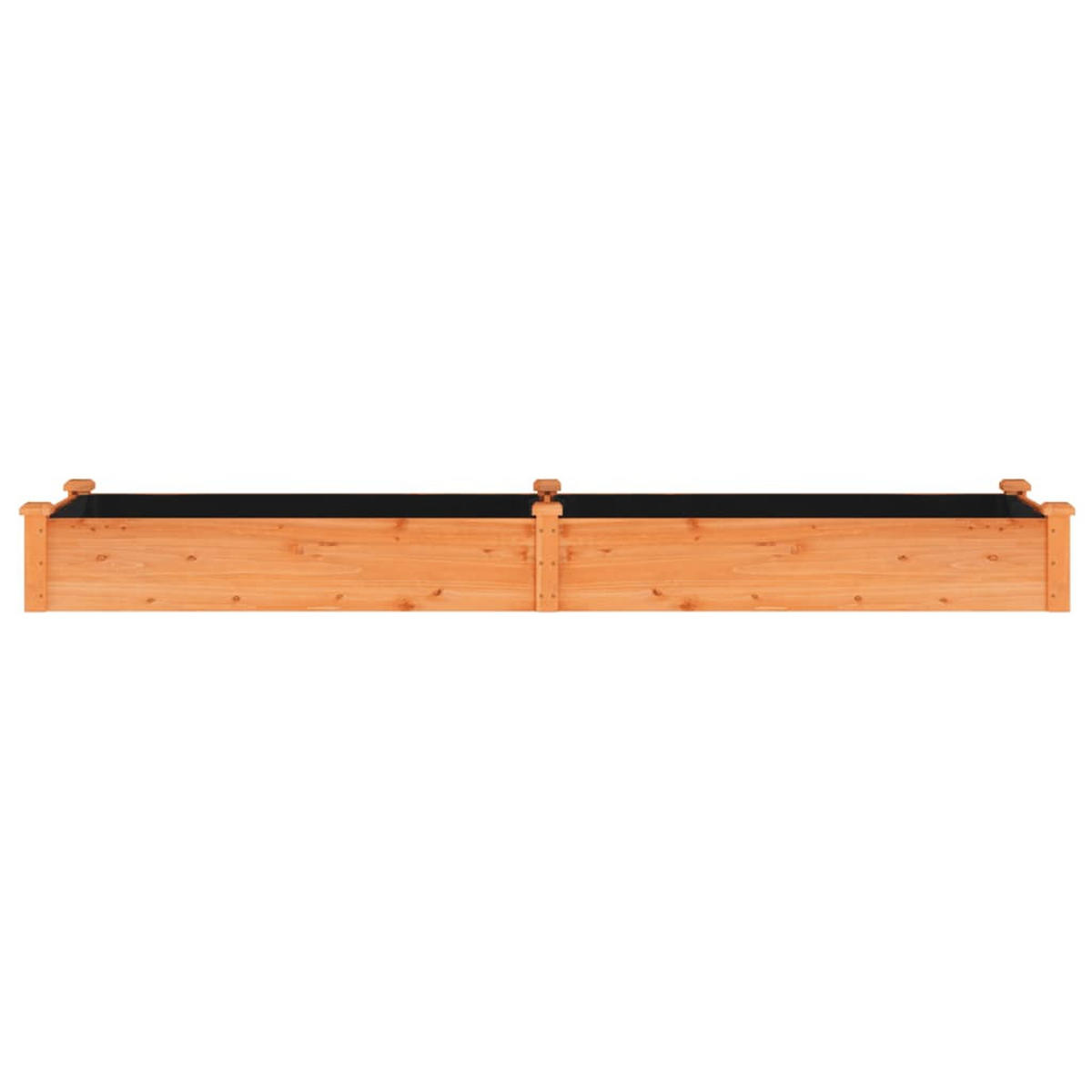 HOCHBEET mit Einsatz Braun 240x60x25 cm Massivholz Tanne - Braun, Holz (240/25/60cm)