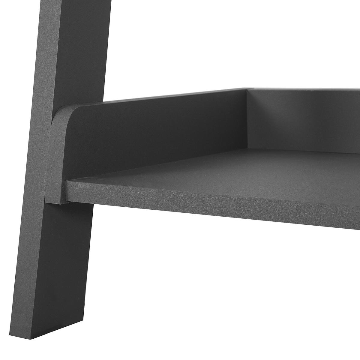 BÜCHERREGAL 5 Fächer Mobile Duo - Grau, Holzwerkstoff (45/166/36cm) - Beliani