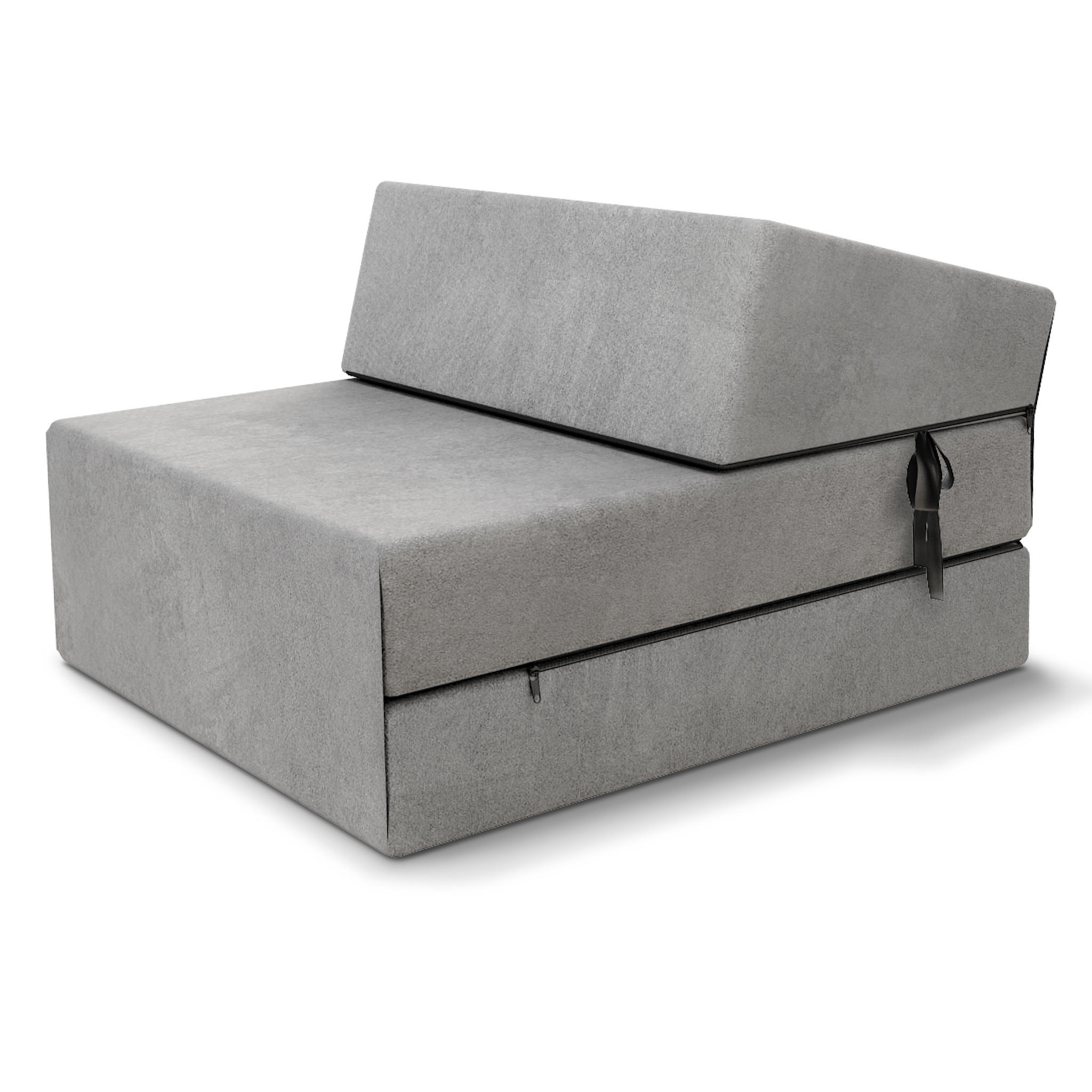 KLAPPMATRATZE SUZI - Grau, Textil (70/200cm) - FDM