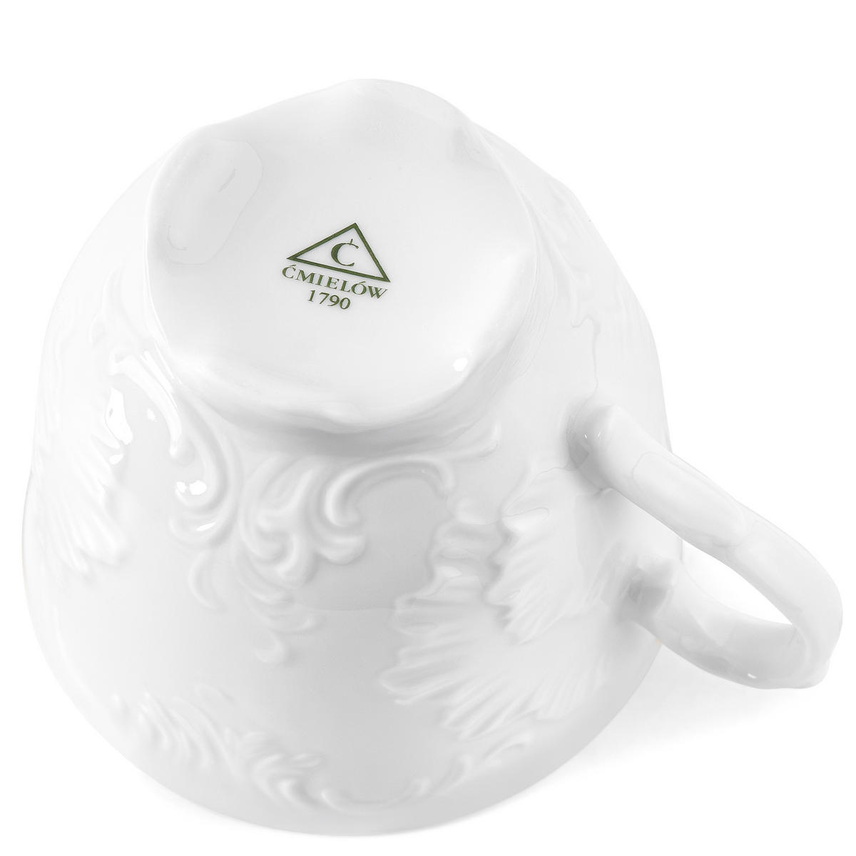 TEETASSEN Cmielow Rococo 6-tlg - Weiß, Keramik (0.25L) - KONSIMO®