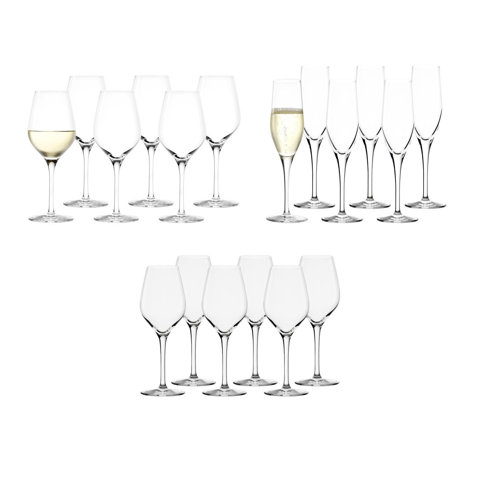 CHAMPAGNER TASTINGGLÄSER Exquisit transparent 18er Set - Transparent, Glas - Stölzle Lausitz