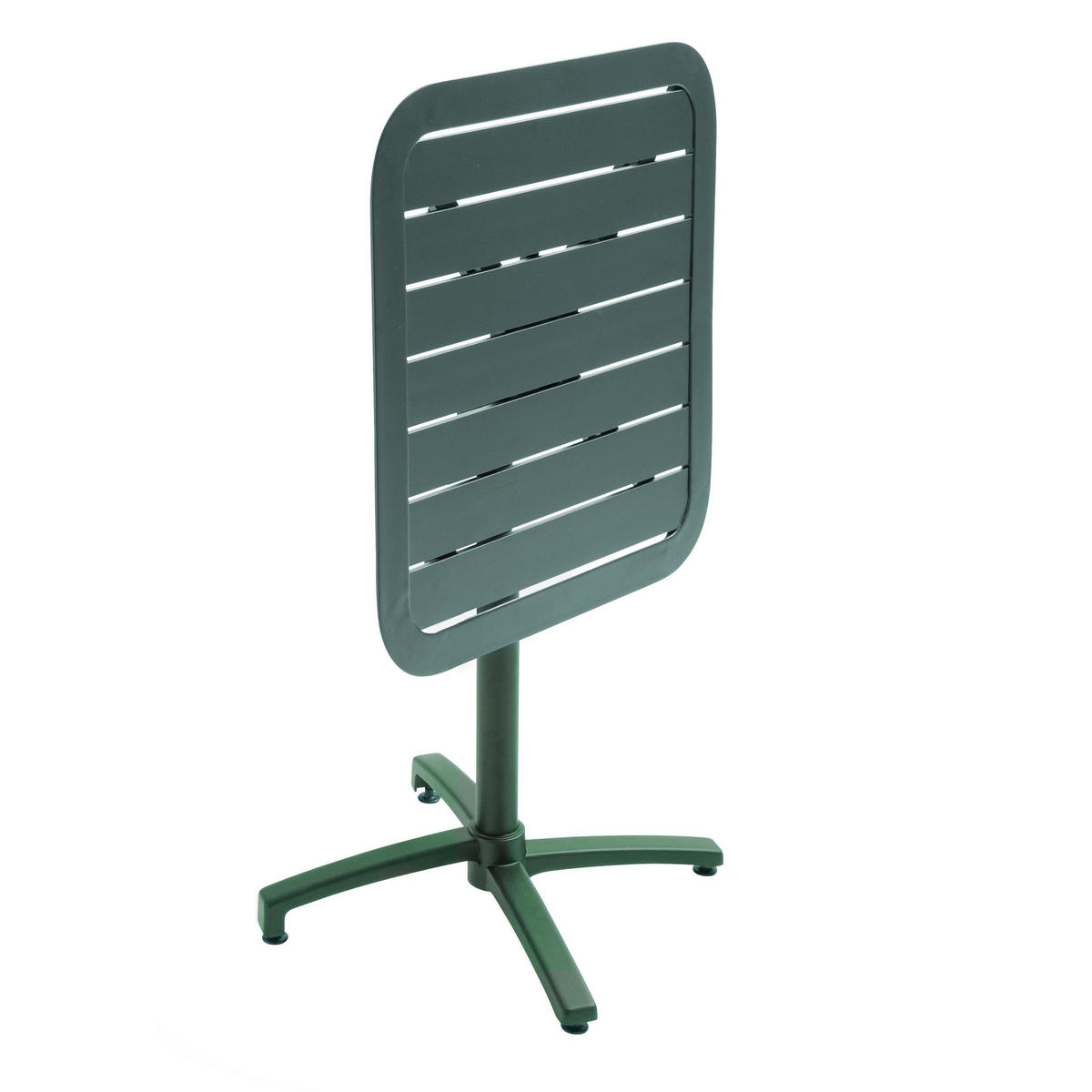 TERRASSENTISCH 70 X 70 cm, Dunkelgrünen - Grün, Metall (70/70/72cm) - Oviala
