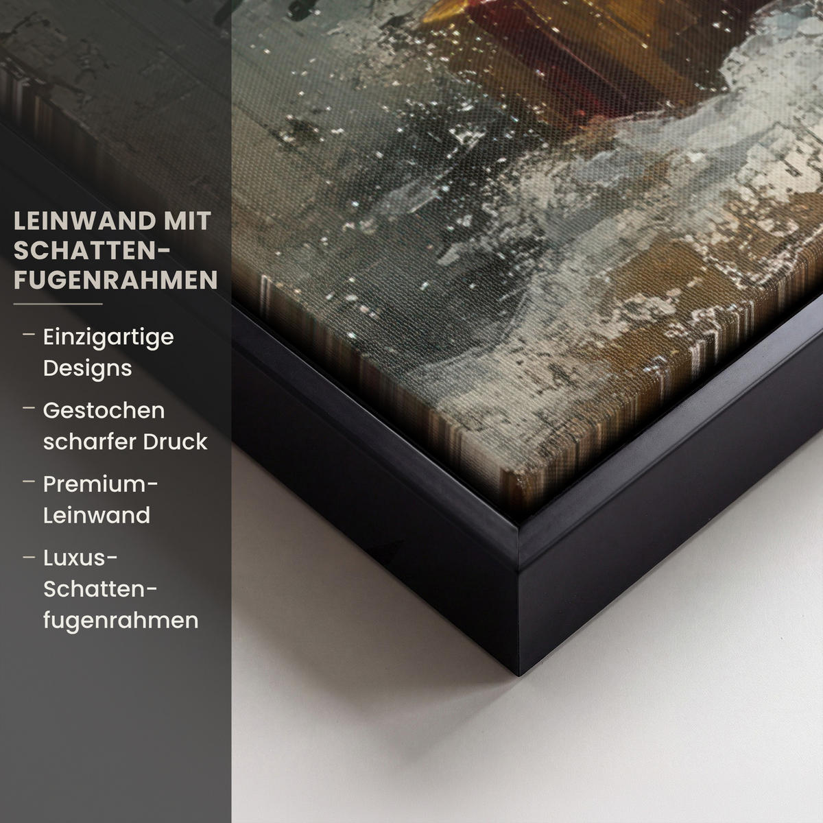 LEINWAND Bilder mit Rahmen - Weihnachtsbaum - Vintage - Weihnachten - Geschenk - 40x60 - Rostfarben, Textil (40/60cm) - MuchoWow