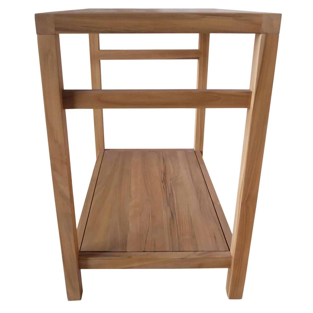 WASCHBECKENUNTERSCHRANK Dewi Teakholz 80cm - Braun, Holz (50/75/80cm) - Happy Garden
