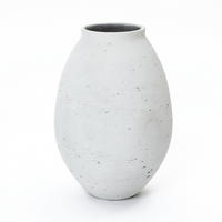 VASE Neva, 40 cm Hoch - Weiß, Naturmaterialien (40cm) - Hometopia