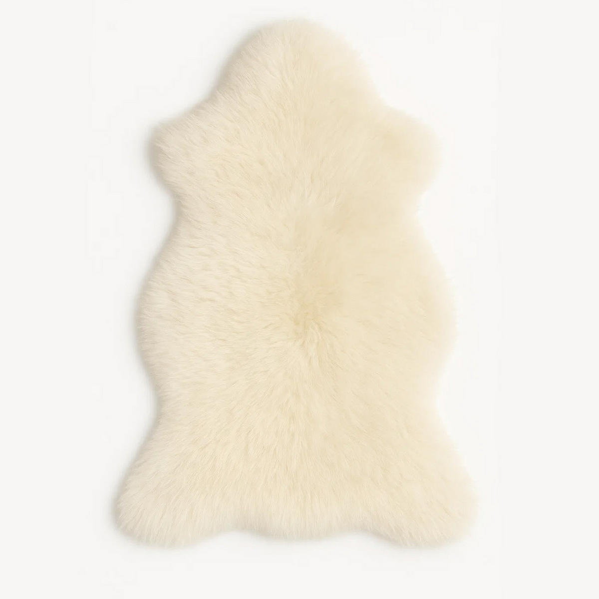 SCHAFFELL Lammfell elfenbeinfarben vegetabil gegerbt, ca. 120 cm - Weiß, Fell (70/120cm) - Provellus
