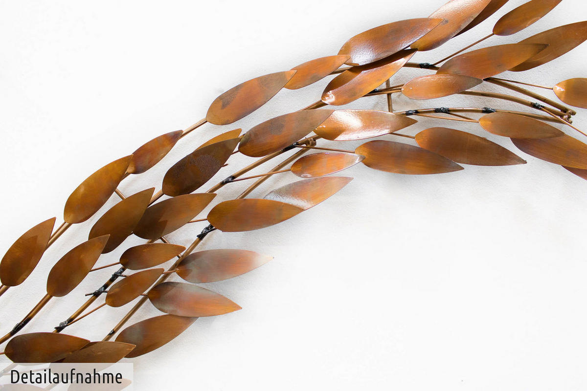 WANDDEKO Kupfer 130/63 cm - Kupferfarben, Metall (5.05/63/8cm) - KUNSTLOFT