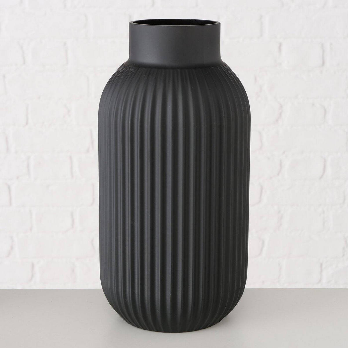 VASE Nordika - Schwarz, Glas (30cm) - Boltze Home
