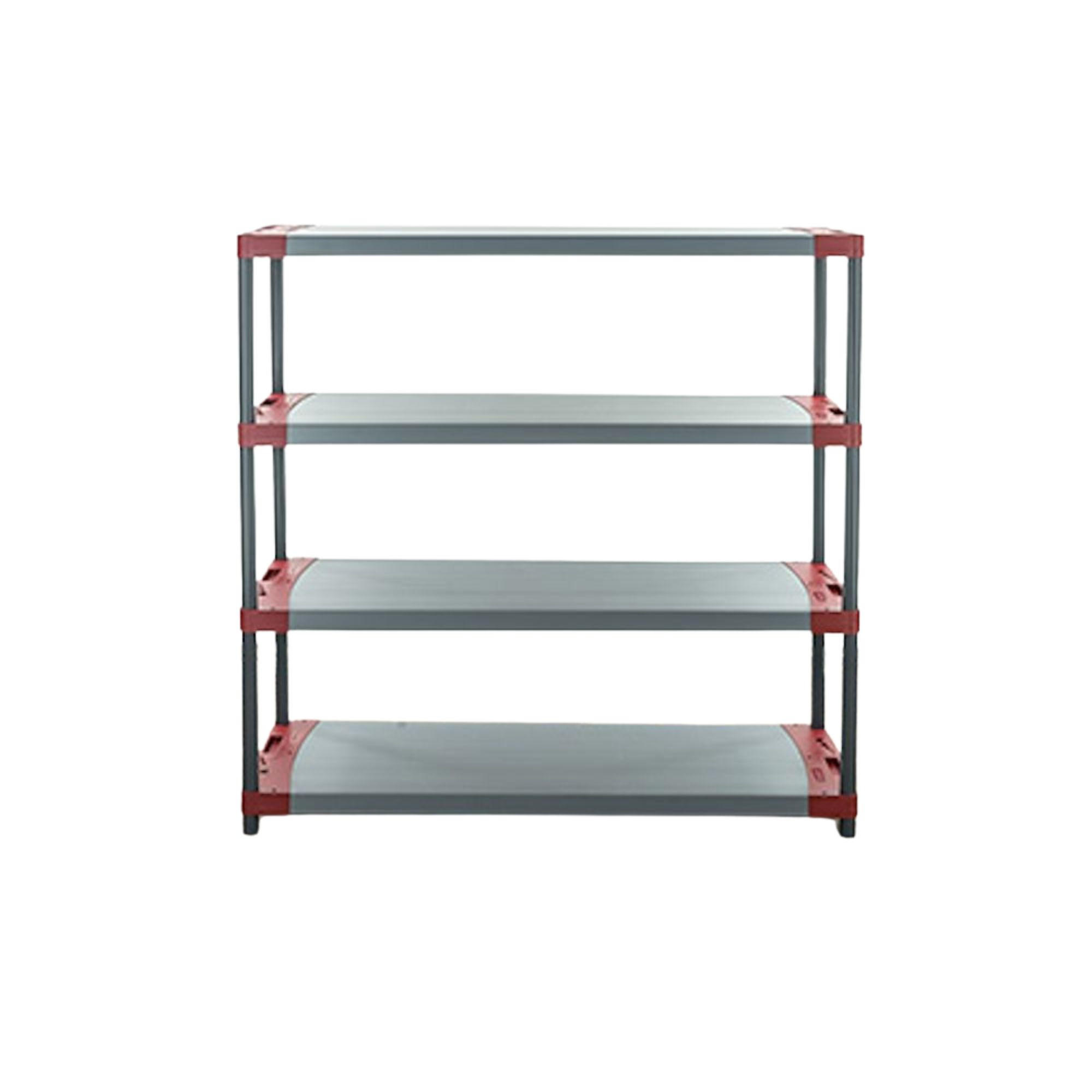 Proregal Kunststoffregal Rot 130x138x46 cm